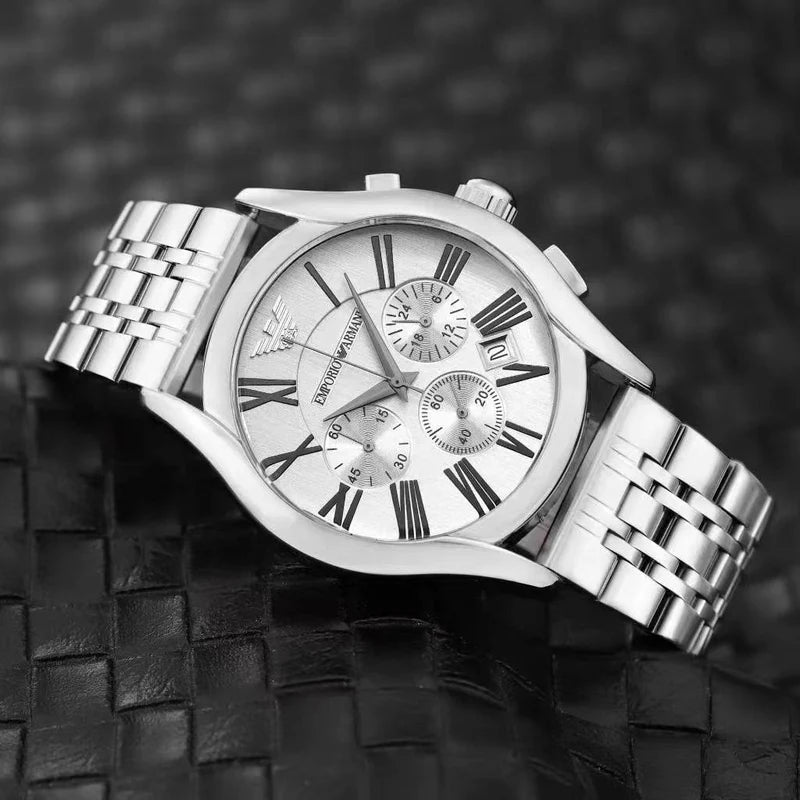 Men’s Chronograph Stainless Steel Watch © Product Description