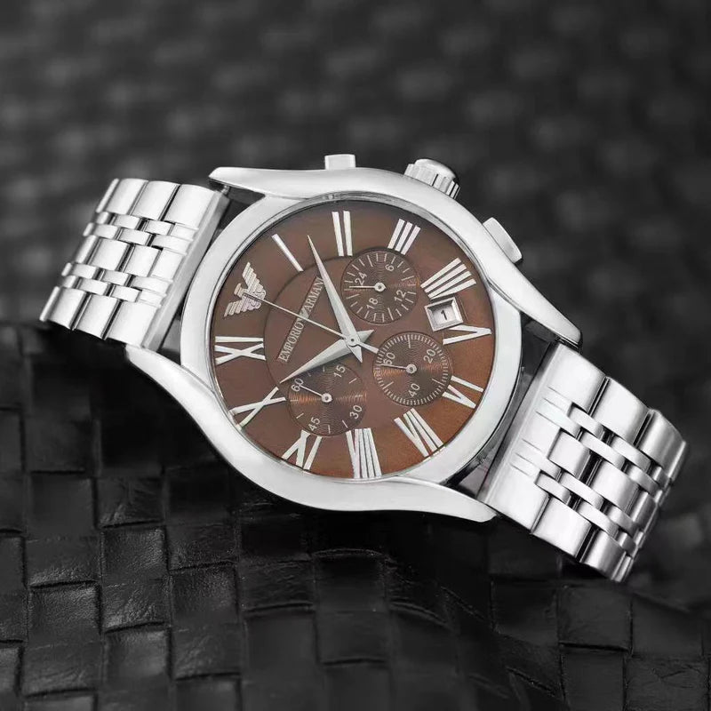 Men’s Chronograph Stainless Steel Watch © Product Description