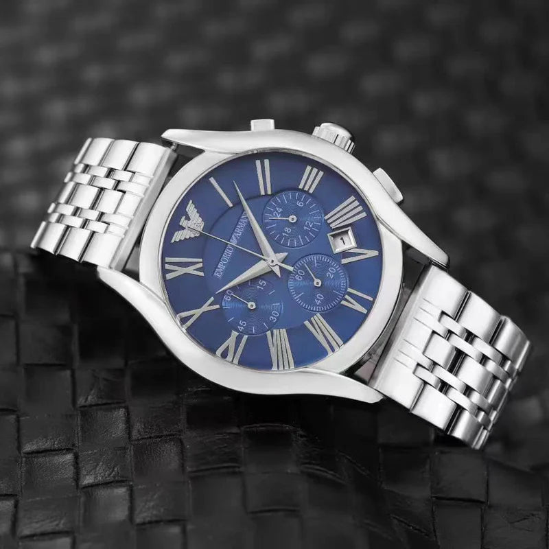 Men’s Chronograph Stainless Steel Watch © Product Description